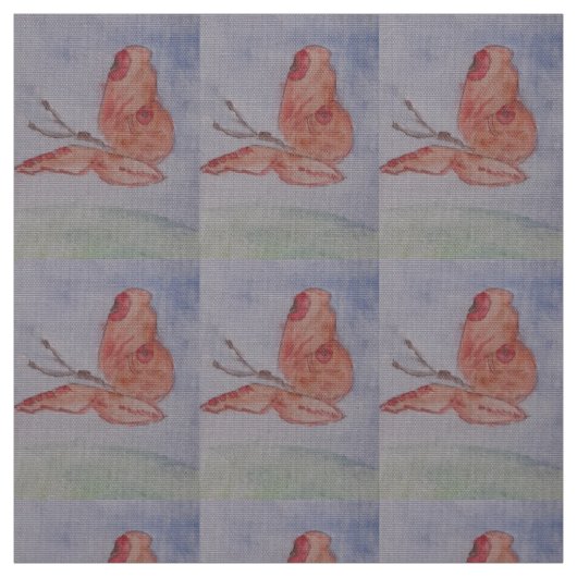 Vlinderontwerp Polyester Poplin Stof (Swatch)