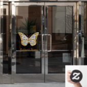 Vlinderontwerp raamfolie raamsticker (Kantoordeur)
