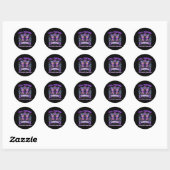 Vlinderontwerp Ronde Sticker (Vel)