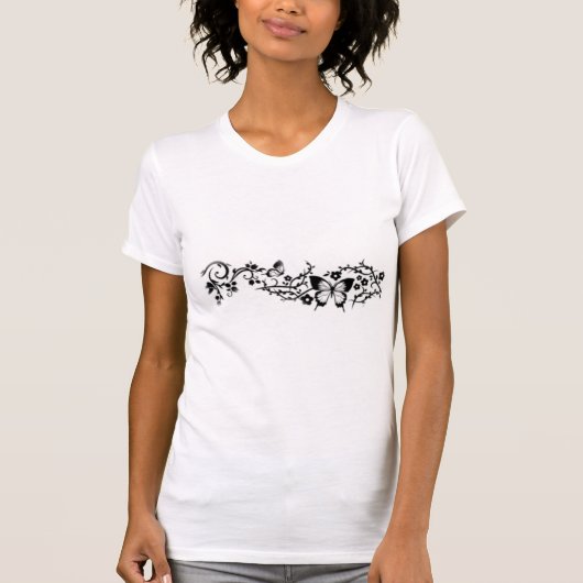 vlinderontwerp t-shirt (Voorkant)