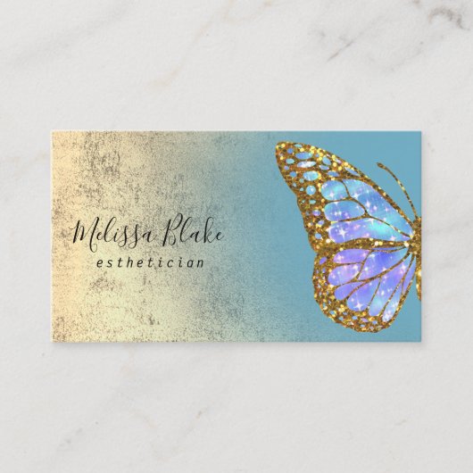 vlinderontwerp visitekaartje (Voorkant)