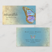 vlinderontwerp visitekaartje (Voorkant / Achterkant)