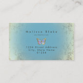 vlinderontwerp visitekaartje (Achterkant)