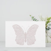 vlinderontwerpbriefpapier briefpapier (Staand voorkant)