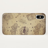 vlinderoogsleutelhartslag van de rode vlinder Case-Mate iPhone case (Achterkant (horizontaal))