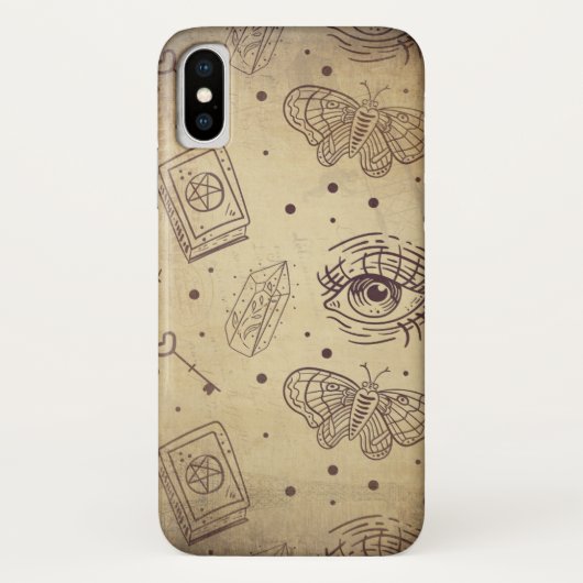  vlinderoogsleutelhartslag van de rode vlinder Case-Mate iPhone case (Achterkant)