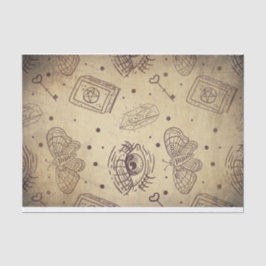  vlinderoogsleutelhartslag van de rode vlinder tissuepapier