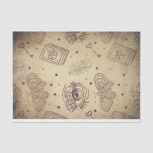 vlinderoogsleutelhartslag van de rode vlinder tissuepapier