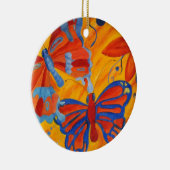Vlinderornament Keramisch Ornament (Rechts)