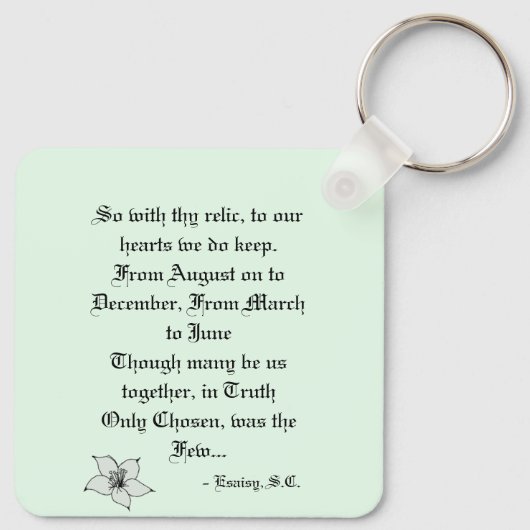 vlinderpaas-Sleutelhanger Sleutelhanger (Achterkant)