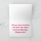 Vlinderpaasgroet Feestdagen Kaart (Binnen)