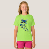 Vlinderparade - Kleur in Beweging T-shirt (Voorkant volledig)