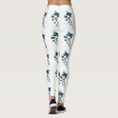 Vlinderparade Leggings Levendig Blauw Vlucht (Achterkant)