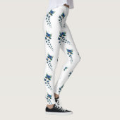 Vlinderparade Leggings Levendig Blauw Vlucht (Rechts)