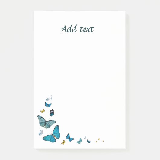 Vlinderparade, mooi sjabloonontwerp post-it® notes (Voorkant)