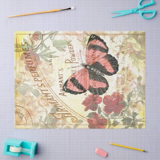 vlinderparfum en ontkoppeling tissuepapier (Craft)