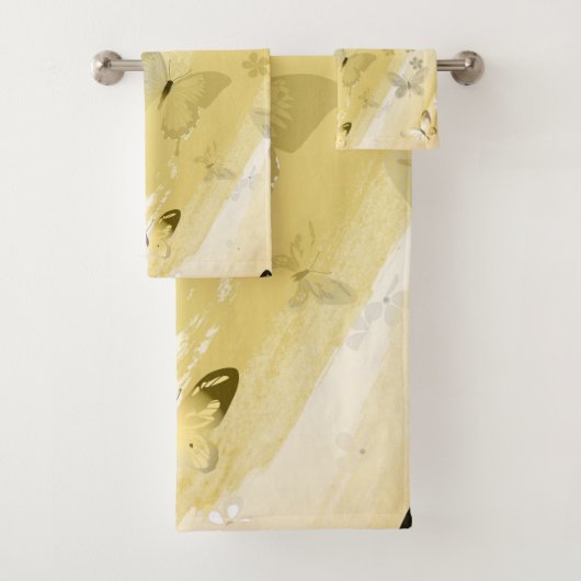 Vlinderpatroon 10 bad handdoek (Insitu)