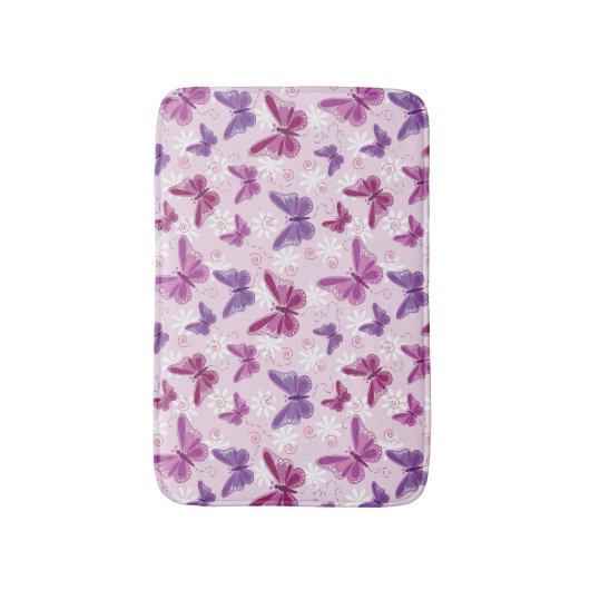 vlinderpatroon 2 badmat (Voorkant Verticaal)