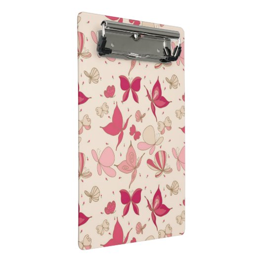 vlinderpatroon 2 mini klembord (Schuin)