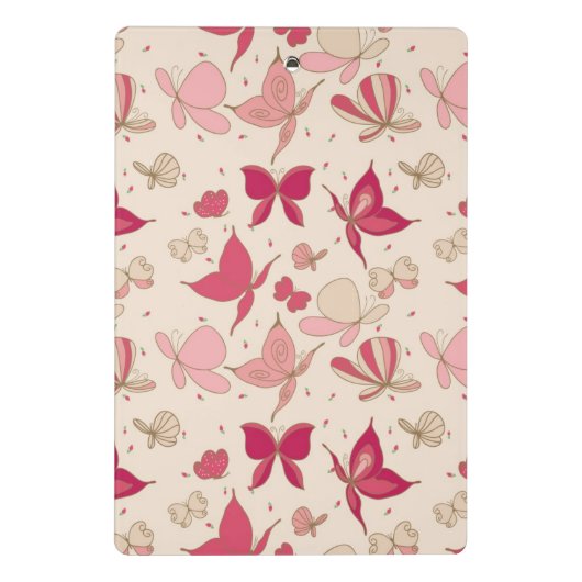 vlinderpatroon 2 mini klembord (Achterkant)