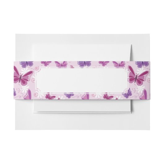 vlinderpatroon 2 uitnodigingen wikkel (Voorkant Voorbeeld)