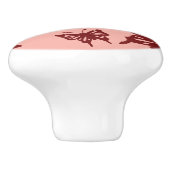 vlinderpatroon 3 keramische knop (Zijkant)