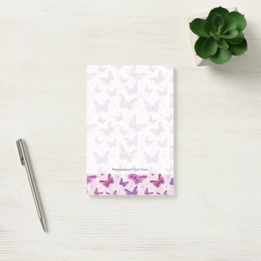 vlinderpatroon 3 post-it® notes (Kantoor)