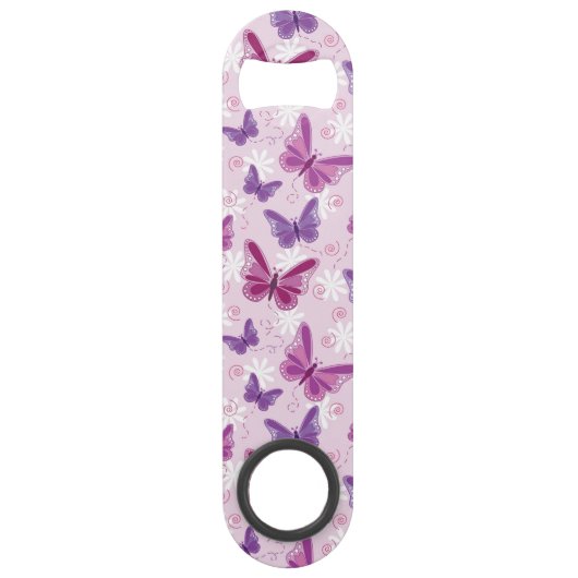 vlinderpatroon 3 speed flessenopener (Voorkant)