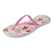 vlinderpatroon 3 teenslippers (Schuin)