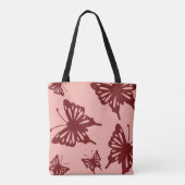 vlinderpatroon 3 tote bag (Achterkant)