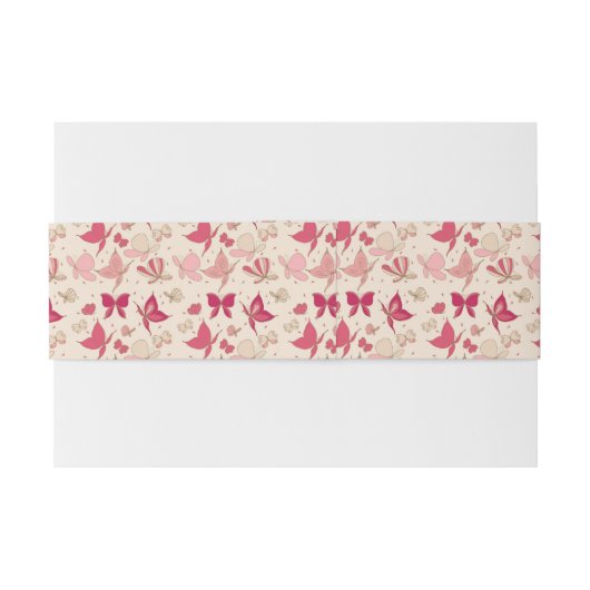 vlinderpatroon 3 uitnodigingen wikkel (Achterkant Voorbeeld)