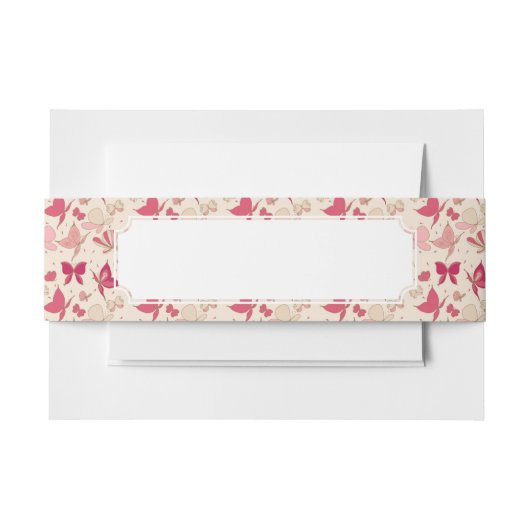 vlinderpatroon 3 uitnodigingen wikkel (Voorkant Voorbeeld)