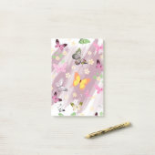 Vlinderpatroon 7 post-it® notes (Op bureau)