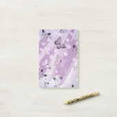Vlinderpatroon 8 post-it® notes (Op bureau)