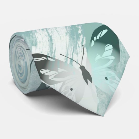 Vlinderpatroon 9 stropdas (Opgerold)