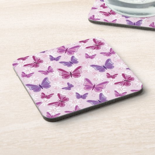 vlinderpatroon bier onderzetter (Linkerzijde)