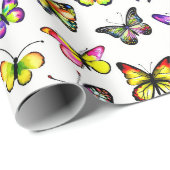vlinderpatroon cadeaupapier (Rol Hoek)
