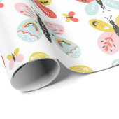 Vlinderpatroon cadeaupapier (Rol Hoek)