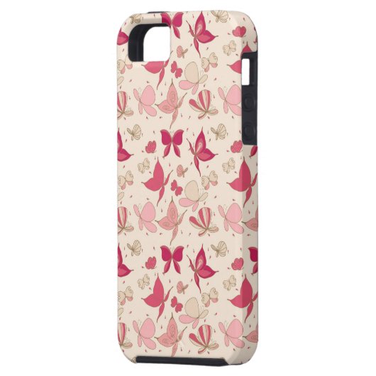 vlinderpatroon Case-Mate iPhone case (Achterkant Links)