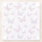 vlinderpatroon glazen onderzetter (Achterkant)