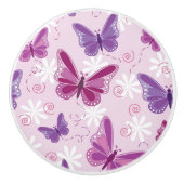 vlinderpatroon keramische knop (Voorkant)