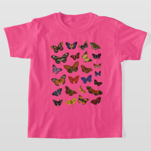 Vlinderpatroon – Natuurgetrouwe botanische afbeeld T-shirt