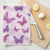 vlinderpatroon theedoek (Quarter Fold)