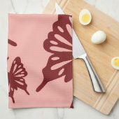 vlinderpatroon theedoek (Quarter Fold)