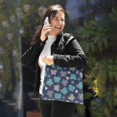 vlinderpatroon tote bag