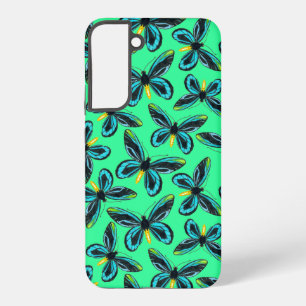 Vlinderpatroon van Queen Alexandra's Birdwing Samsung Galaxy Hoesje
