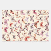 Vlinderpatroon Waterverf Elegant  cadeau Inpakpapier Vel (Voorkant 2)