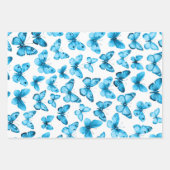Vlinderpatroon Waterverf Elegant  cadeau Inpakpapier Vel (Voorkant)