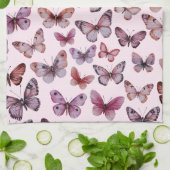 Vlinderpatroon Waterverf Elegant  cadeau Theedoek (Gevouwen)