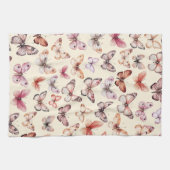 Vlinderpatroon Waterverf Elegant cadeau Theedoek (Horizontaal)